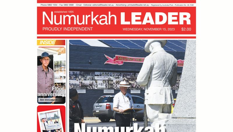 Numurkah Leader digital edition: November 15 2023 post image