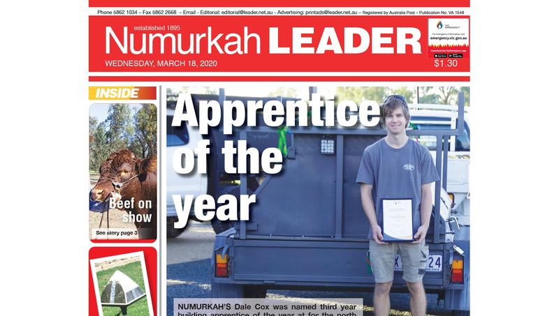 Numurkah Leader digital edition: March 18 2020 post image