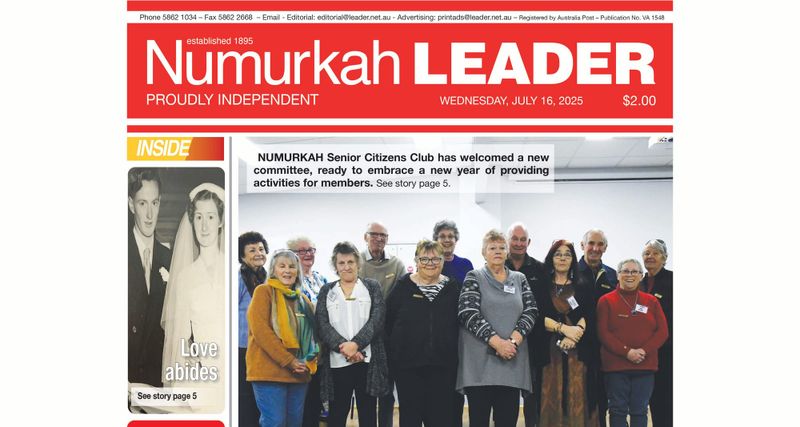 Numurkah Leader Digital Edition July 16 2025 post image