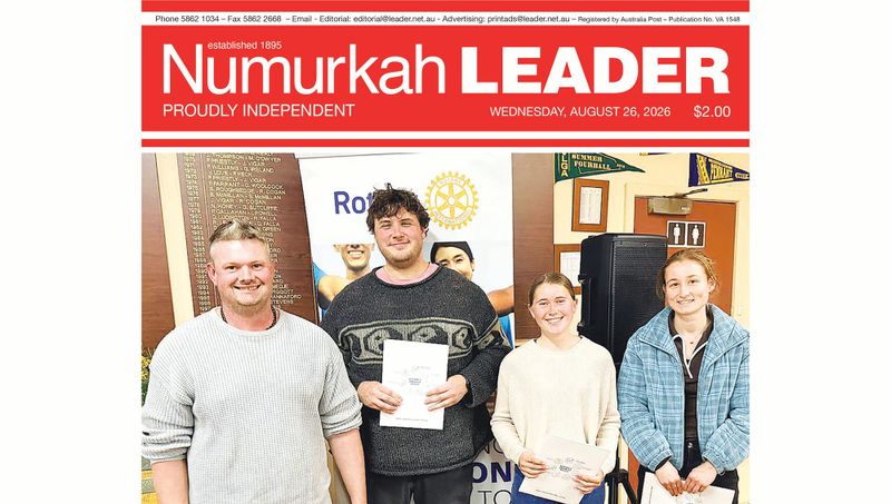 Numurkah Leader Digital Edition August 26 2026 post image