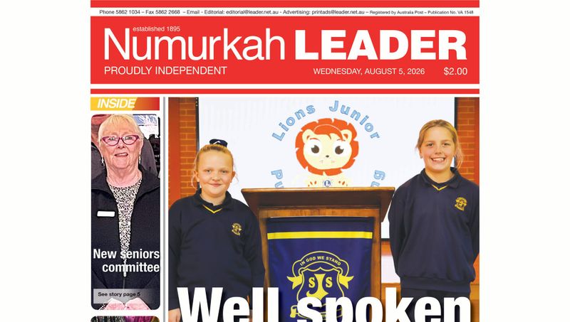 Numurkah Leader Digital Edition August 5 2026 post image
