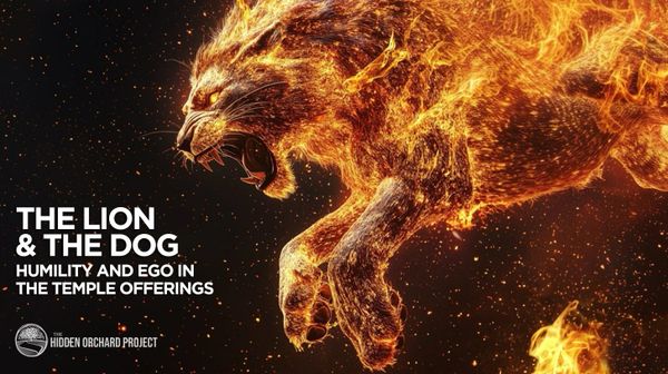 The Lion & The Dog. Humility and Ego in the Temple Offerings
