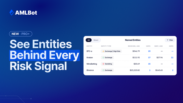 Named Entities Connections in AML Check [Update Announcement]