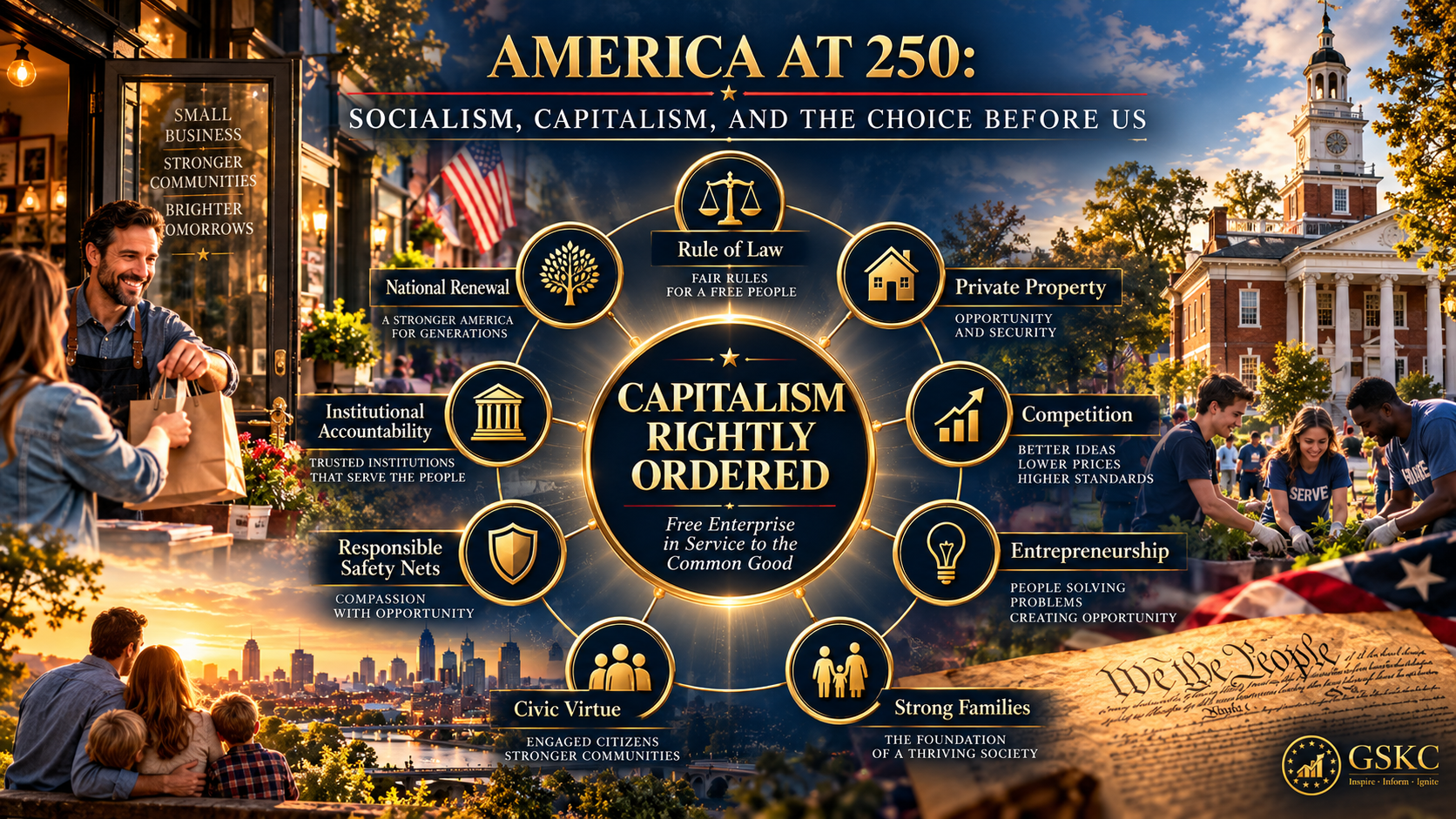 Rightly ordered: “Capitalism rightly ordered: free enterprise within a healthy society”