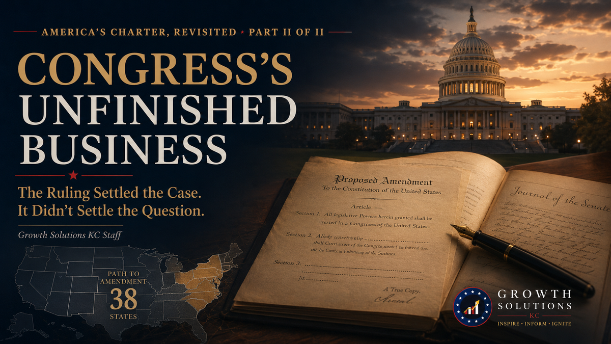 Congress’s Unfinished Business