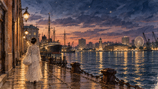 Glints of the sea and starlight