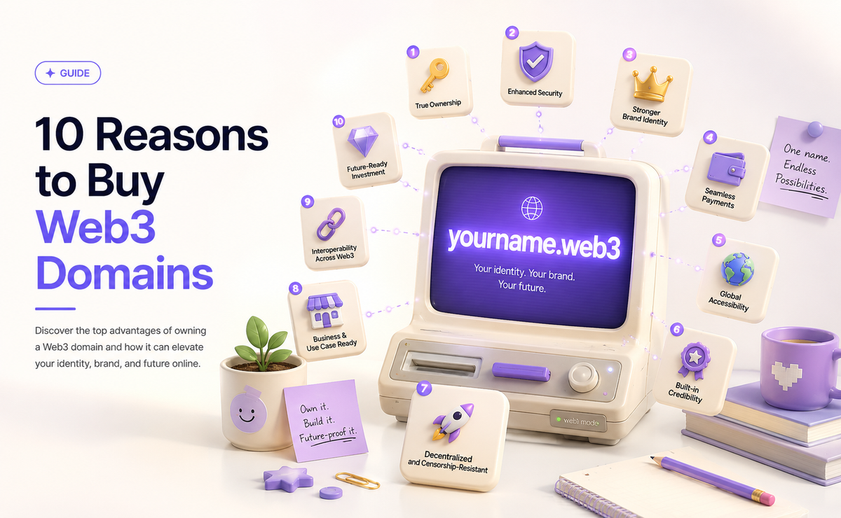 10 Reasons to Buy Web3 Domains
