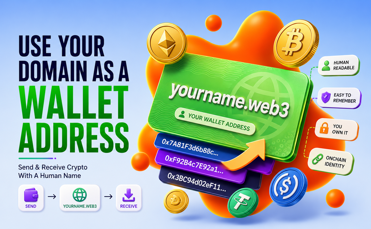 How to Use Your Domain Name As Wallet Address