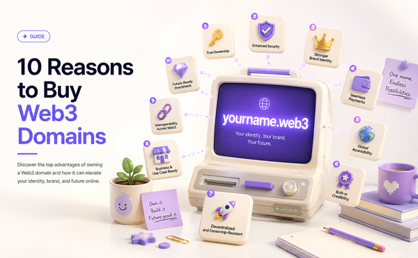 10 Reasons to Buy Web3 Domains