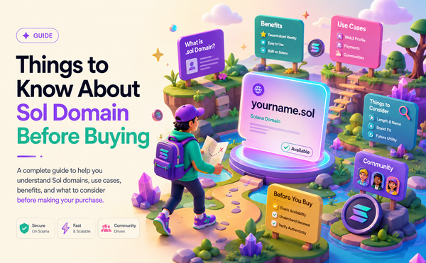 Everything You Need to Know Before Buying a.sol Domain