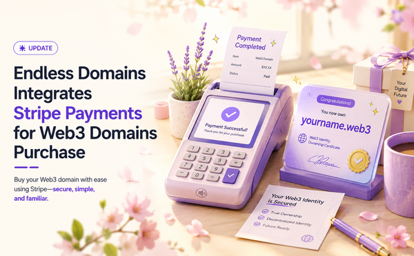 Endless Domains Integrates Stripe Payments for ETH Domain Purchase