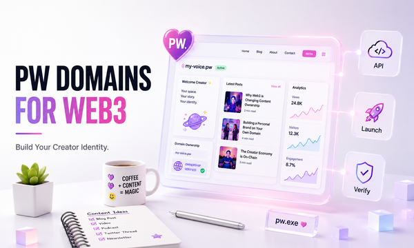 Using .pw Domains to Protect and Showcase Your Digital Content in Web3