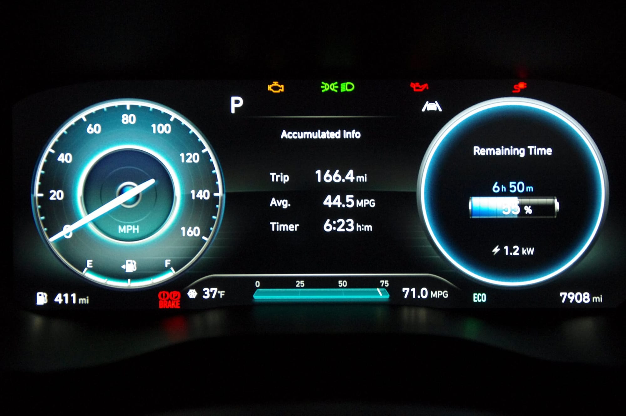 2023 Hyundai Santa Fe PHEV instrumentation