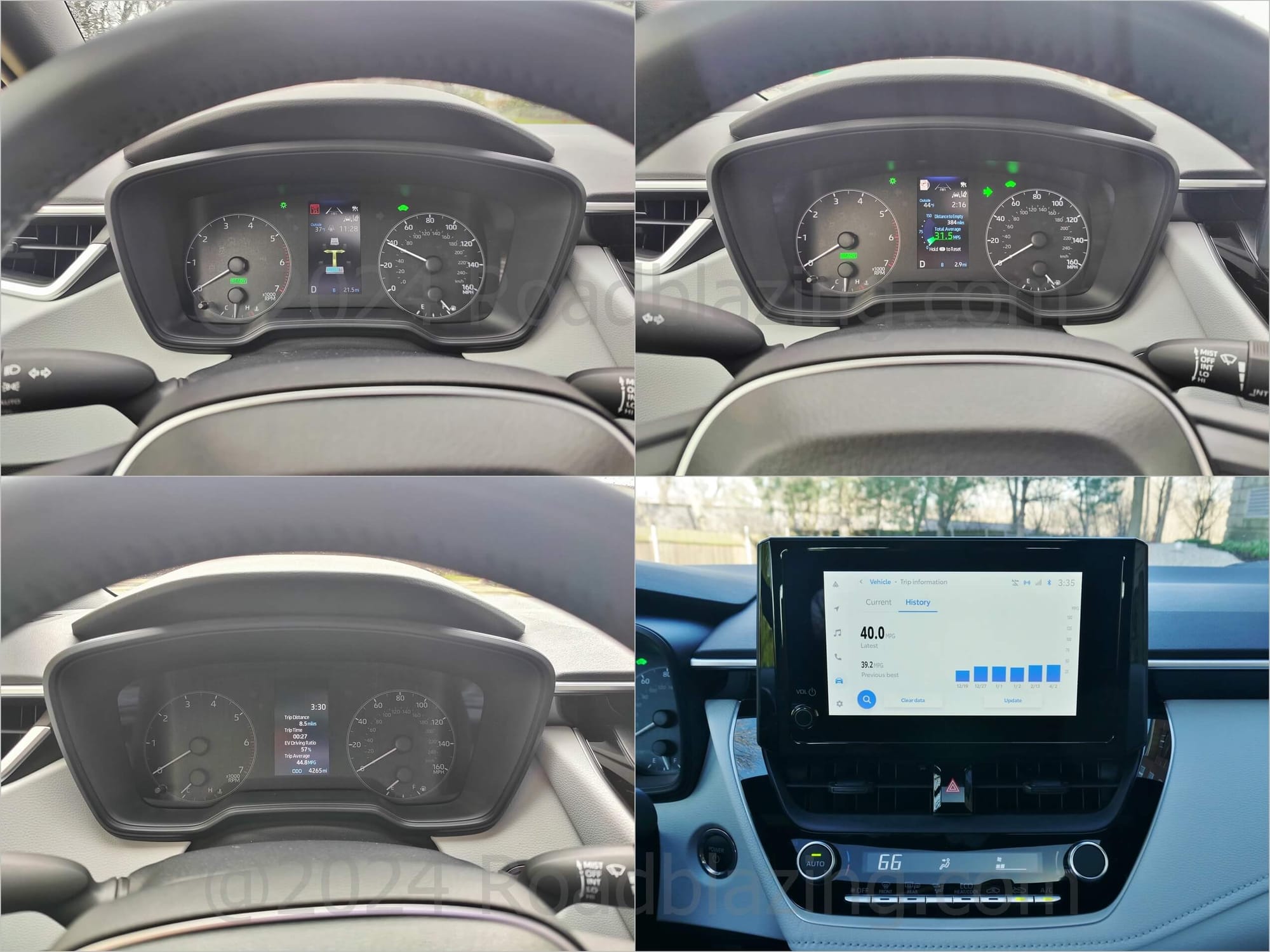 2024 Toyota Corolla SE Hybrid AWD fuel economy