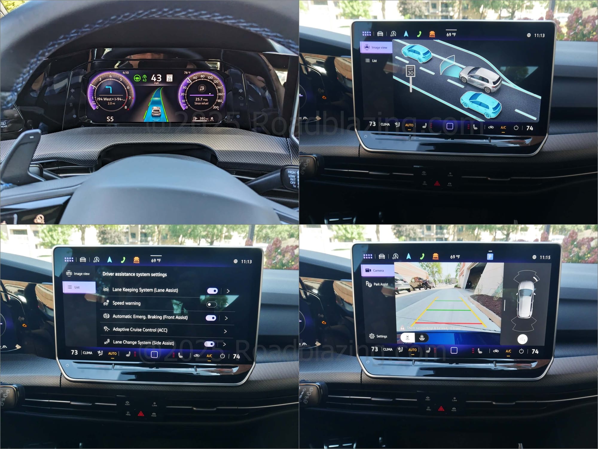 2025 Volkswagen Golf R Black DCT 4Motion: ADAS, active park assist