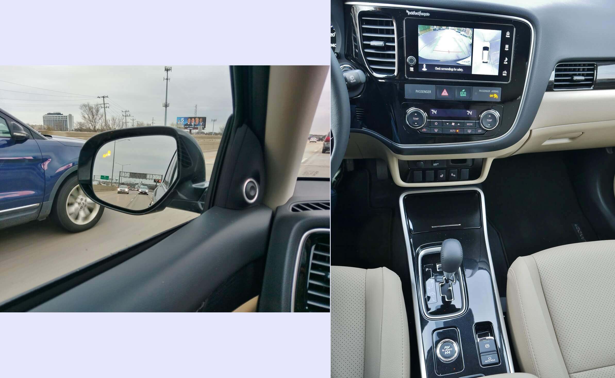 2018 Mitsubishi Outlander 2.4 SEL AWC: Blind Spot Warning, Lane Change Warning, Bird's Eye camera w/ back-up park guidance grid