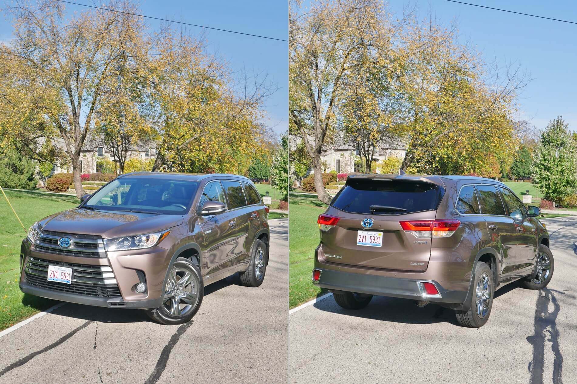 2017 Toyota Highlander Hybrid Limited Platinum AWD: revised for 2017 is a full length trapezoid grille, with +1 aggressive high cheek-bone front & rear mid corners