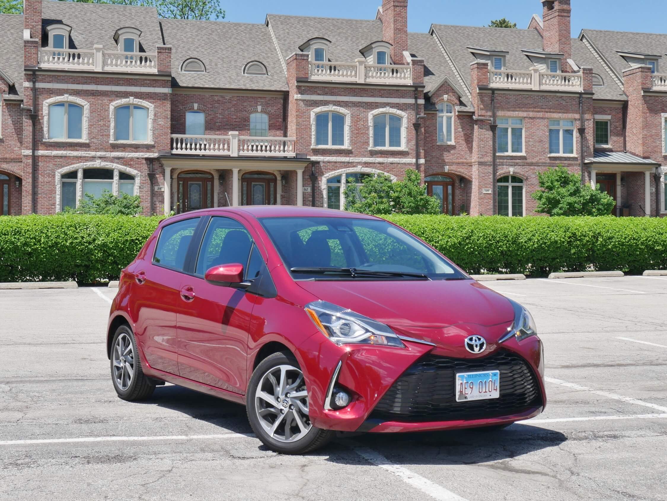 2018 Toyota Yaris 5 Door SE: This Point A to B subcompact hatchback ticket for admission to the reliable volume Japanese brand adds new exterior Prius-like details details. Pricing ranges from $16.8k to $20.5k for this SE tester.