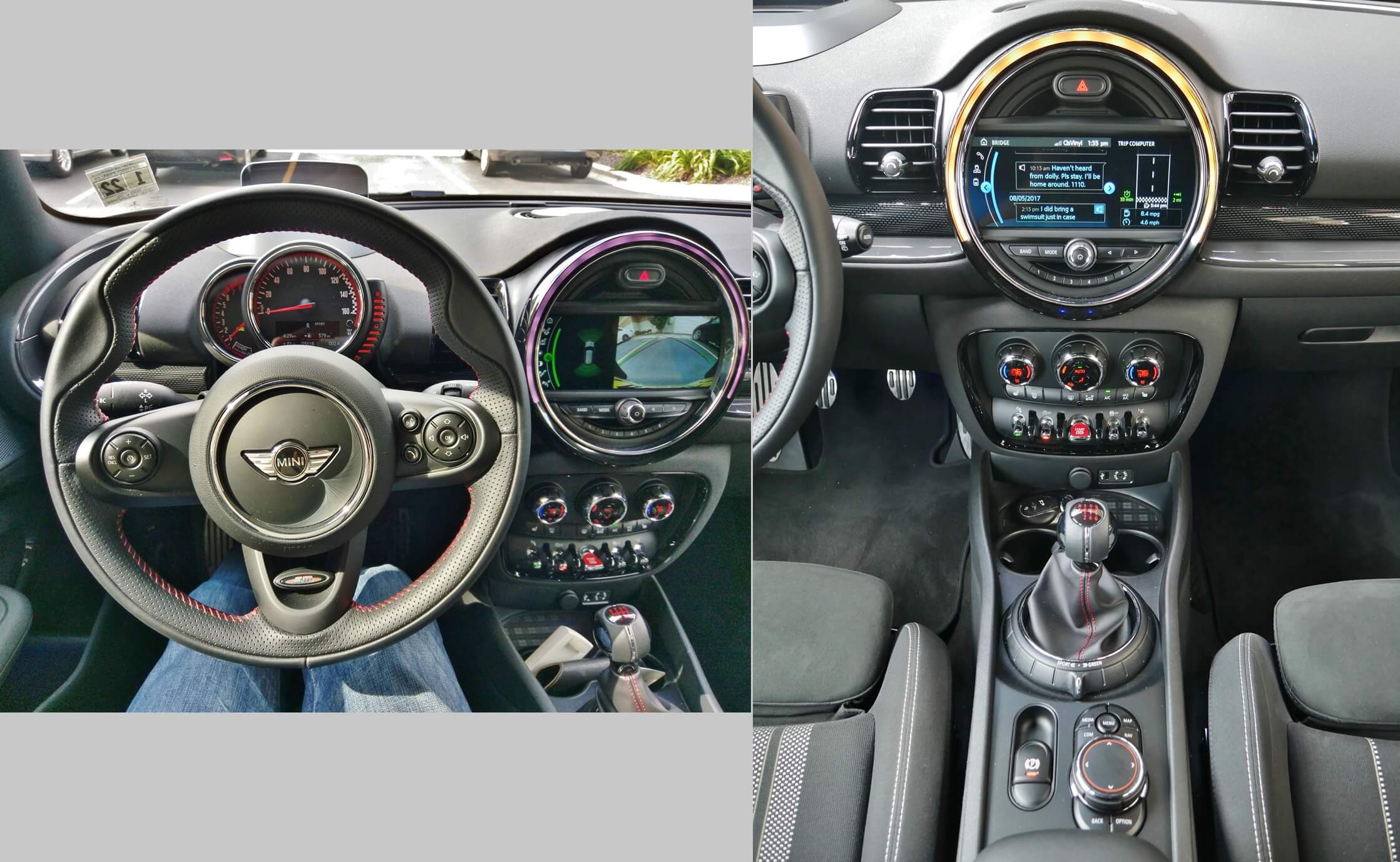 2017 MINI John Cooper Works Clubman ALL4: Driver assistance = Rear camera & handsfree SMS text messaging