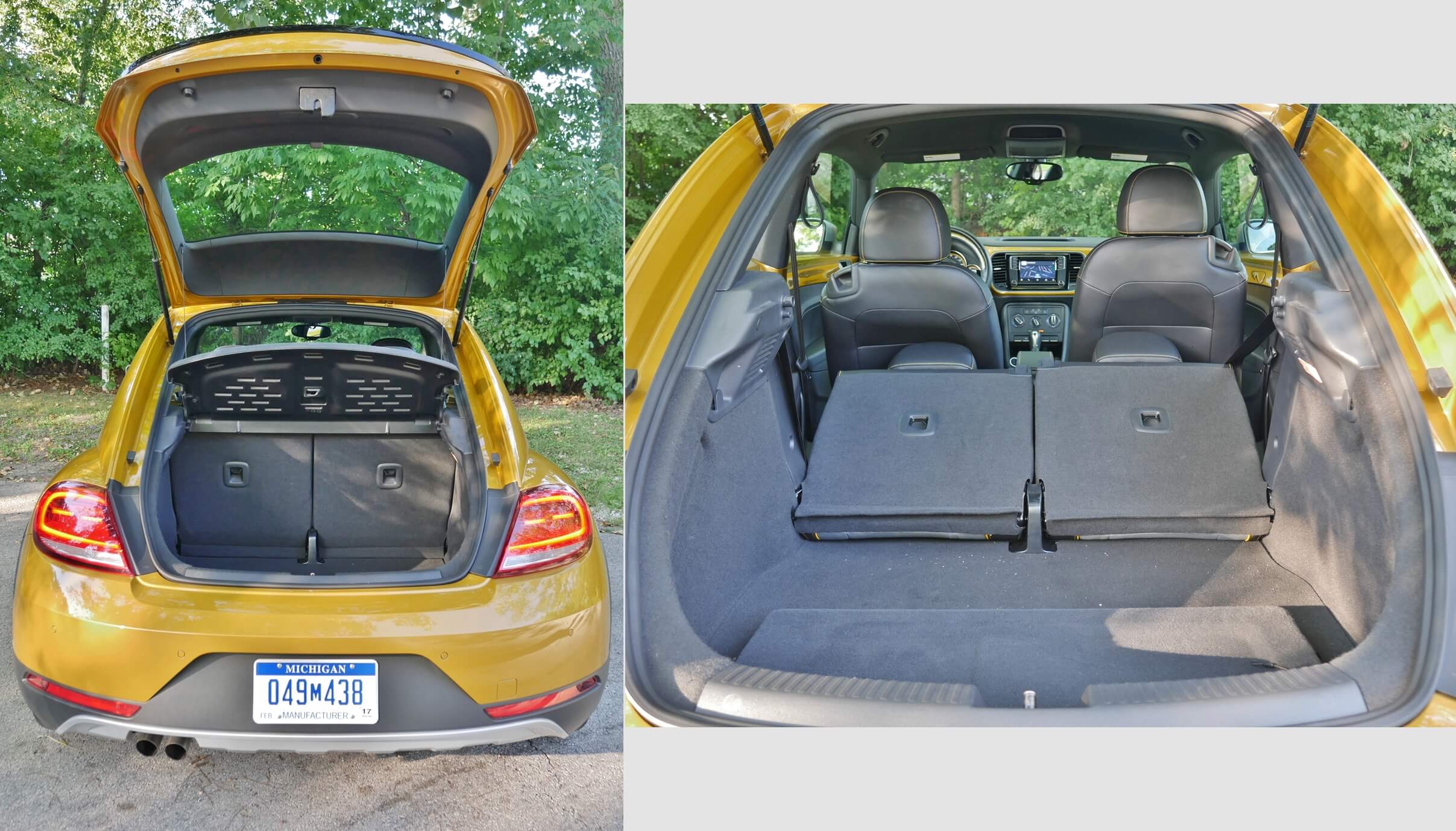 2017 Volkswagen Beetle Dune: Low cargo load floor accommodates some taller pieces