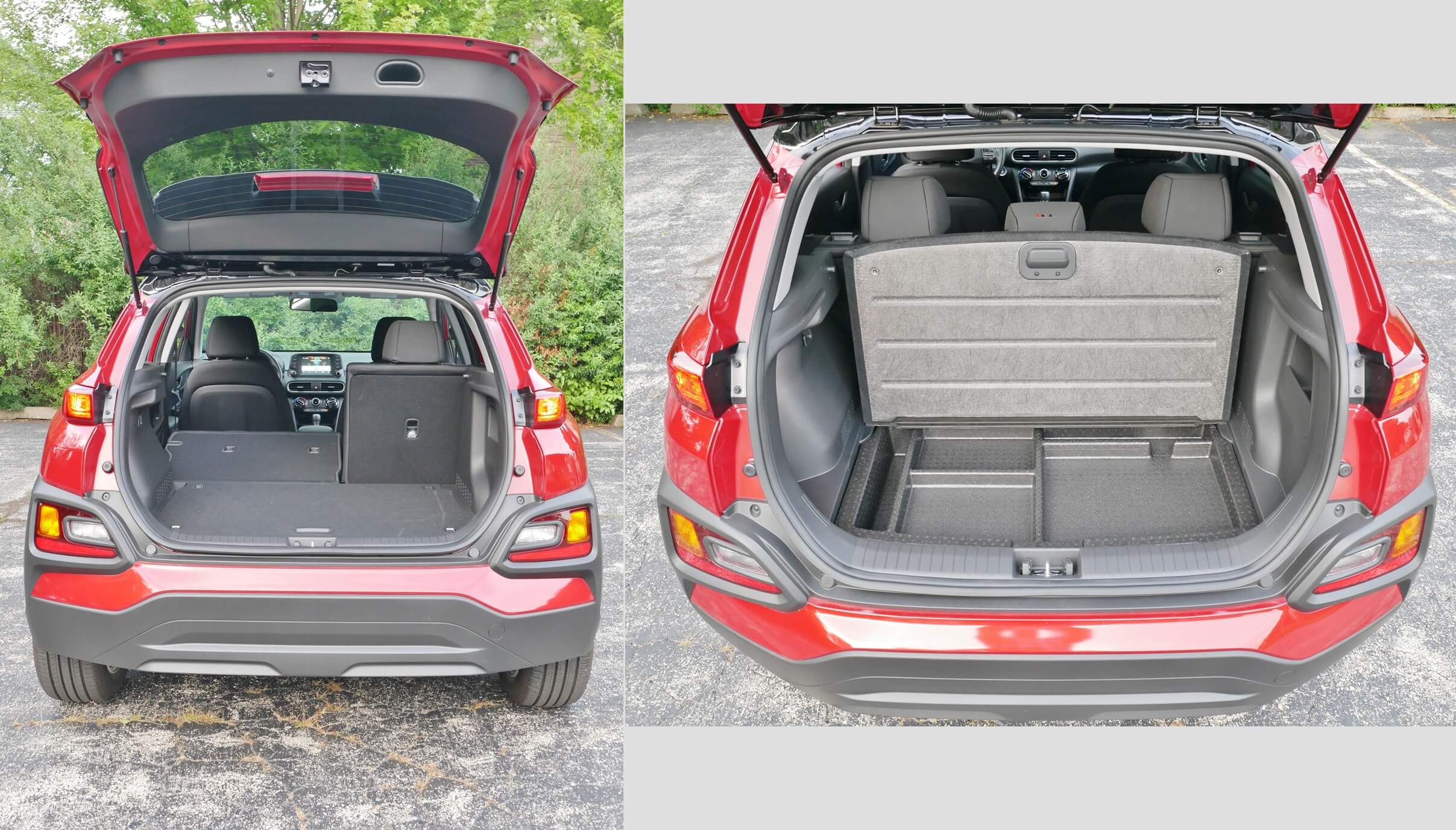 2018 Hyundai Kona SEL: Useful sub-load floor cargo management