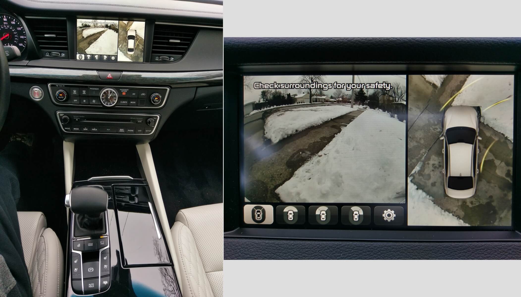 2017 Kia Cadenza Limited: Surround view camera w/ predictive motion grid