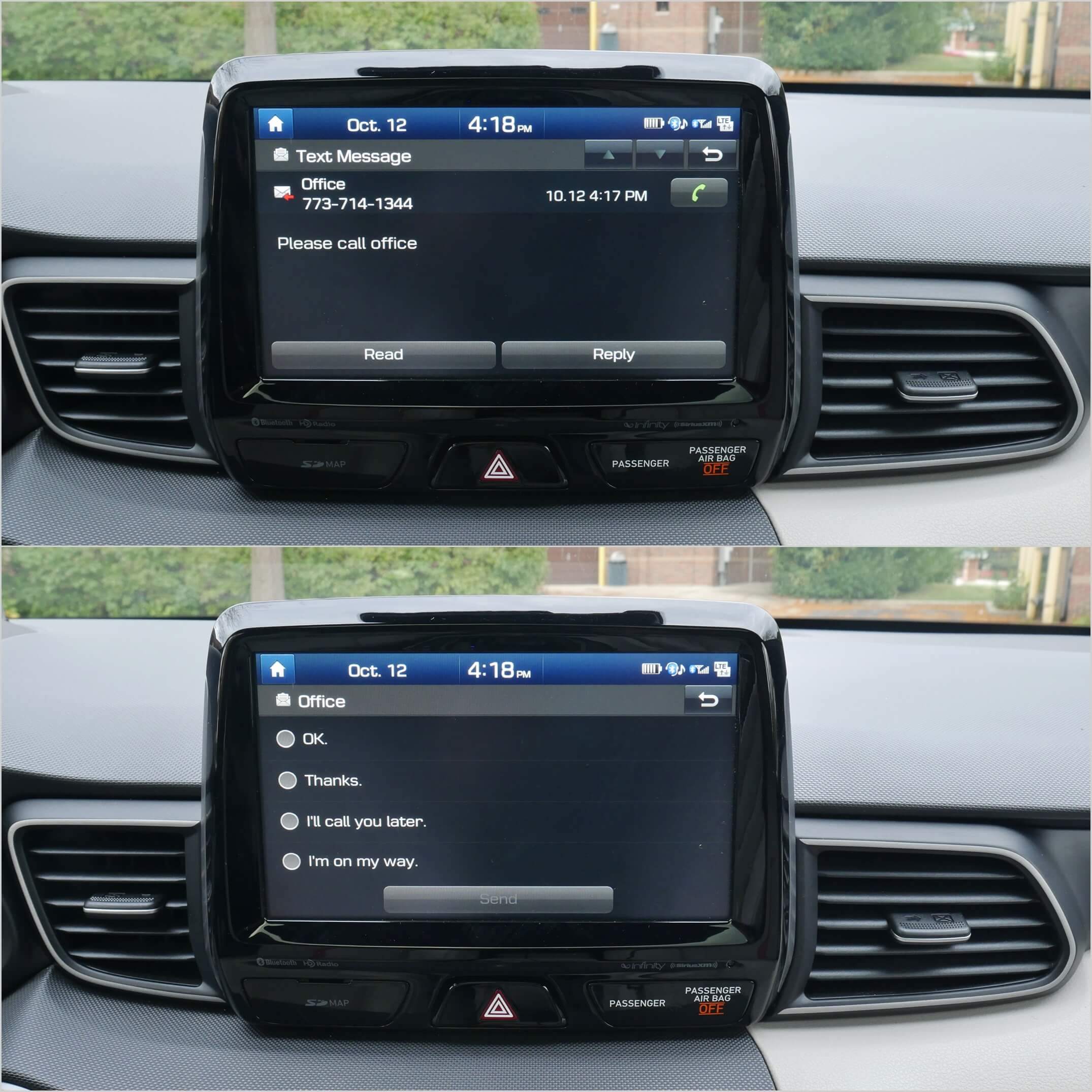 2018 Hyundai Veloster Turbo Ultimate: native SMS text messaging finally included