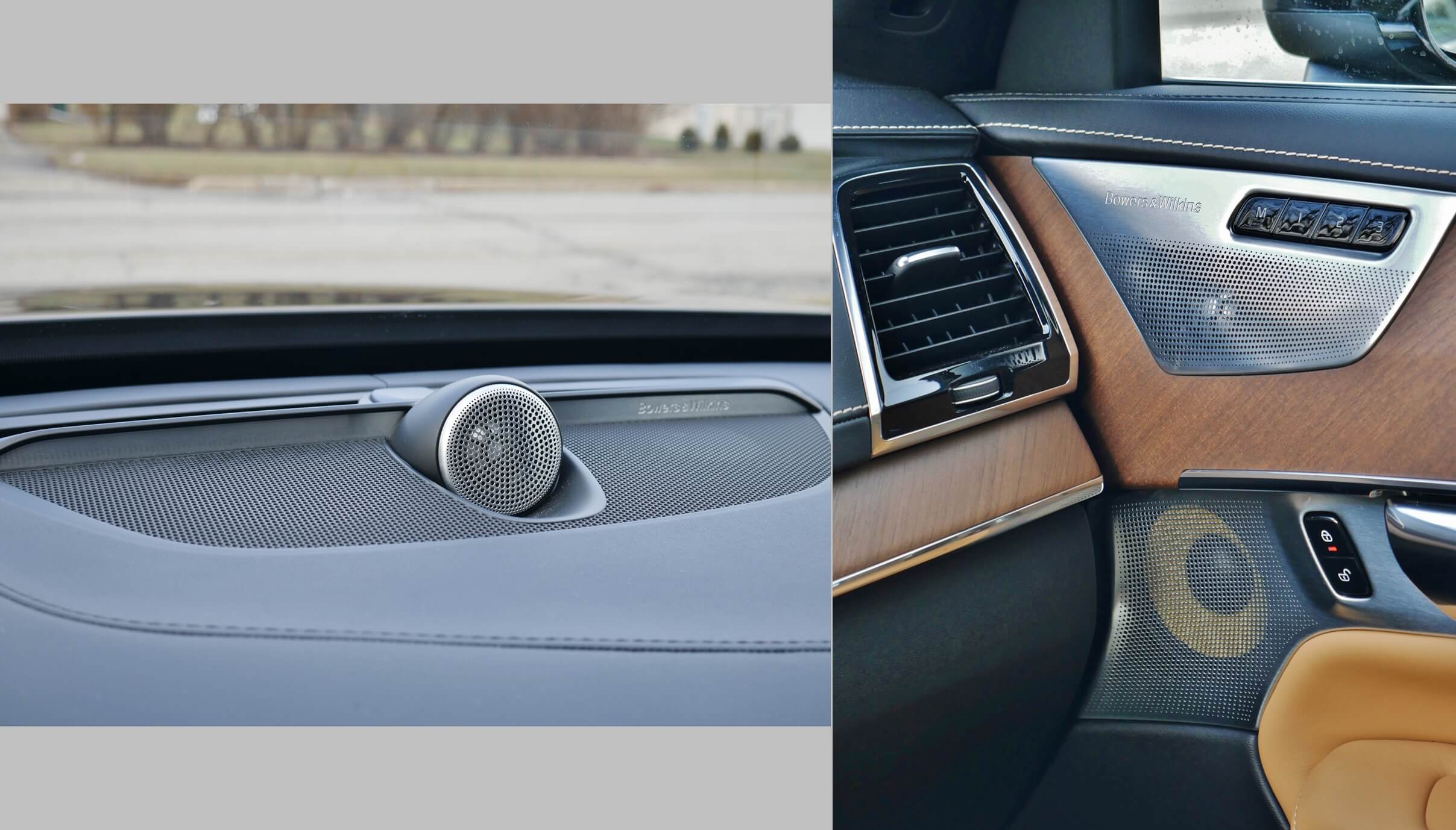 2017 XC90 T6 AWD Inscription: 19 speaker 1400 watt DTS 5.1 high fidelity audio w/ custom equalizer includes dash-top Nautilus Titanium bullet tweeter and yellow kevlar driver cones