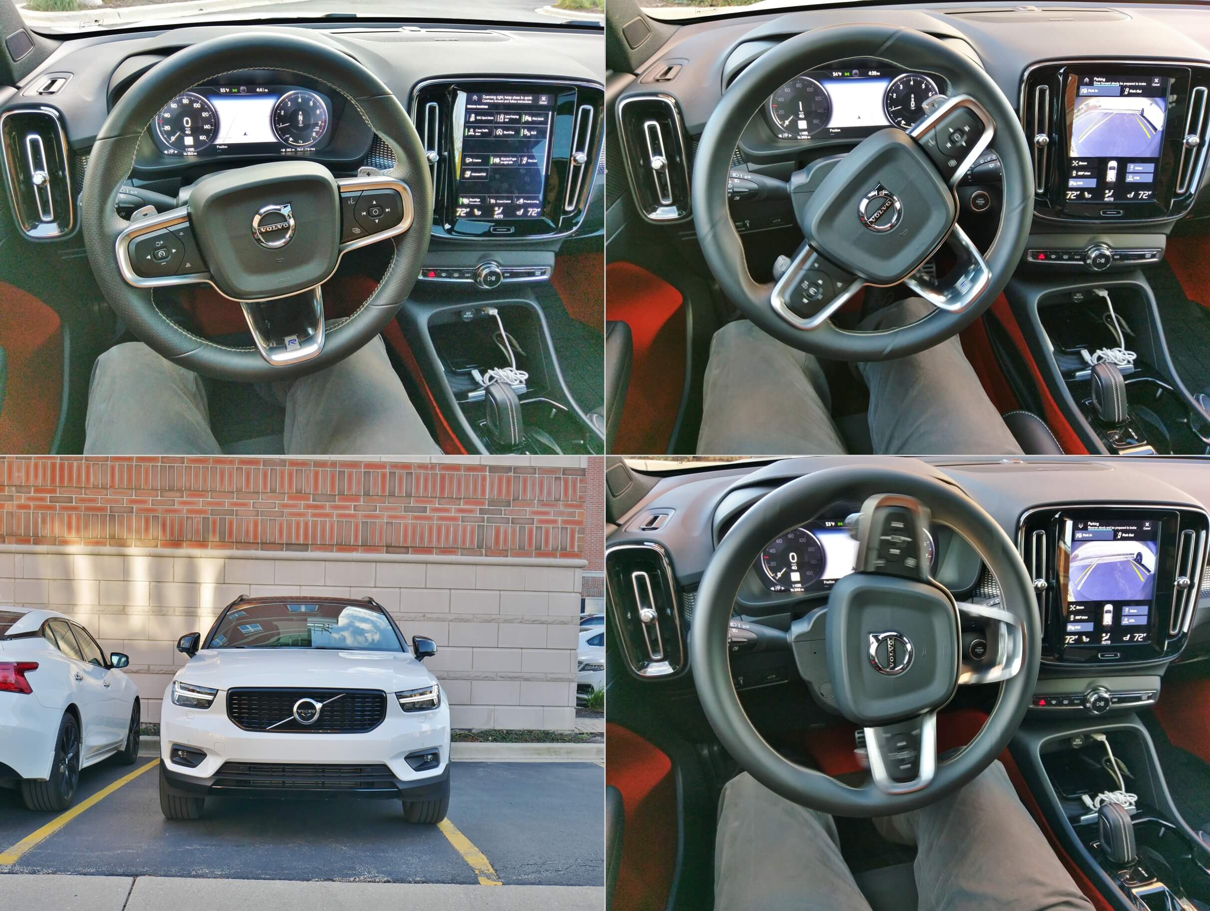 2019 Volvo XC40 T5 R-Design: Park Pilot assist achieved less than centered perpendicular back-in