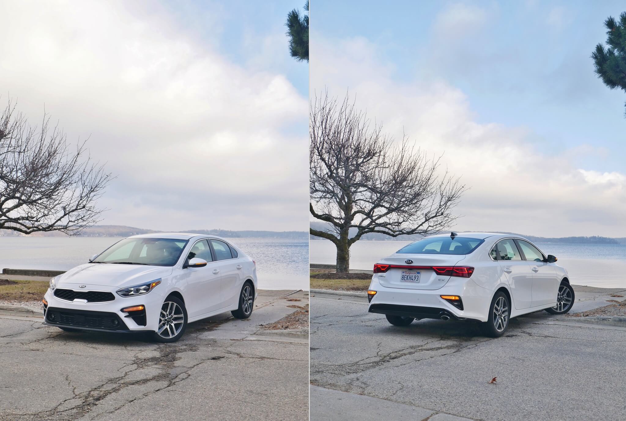 2019 Kia Forte EX: on the Fontana Wisconsin, Lake Geneva shoreline