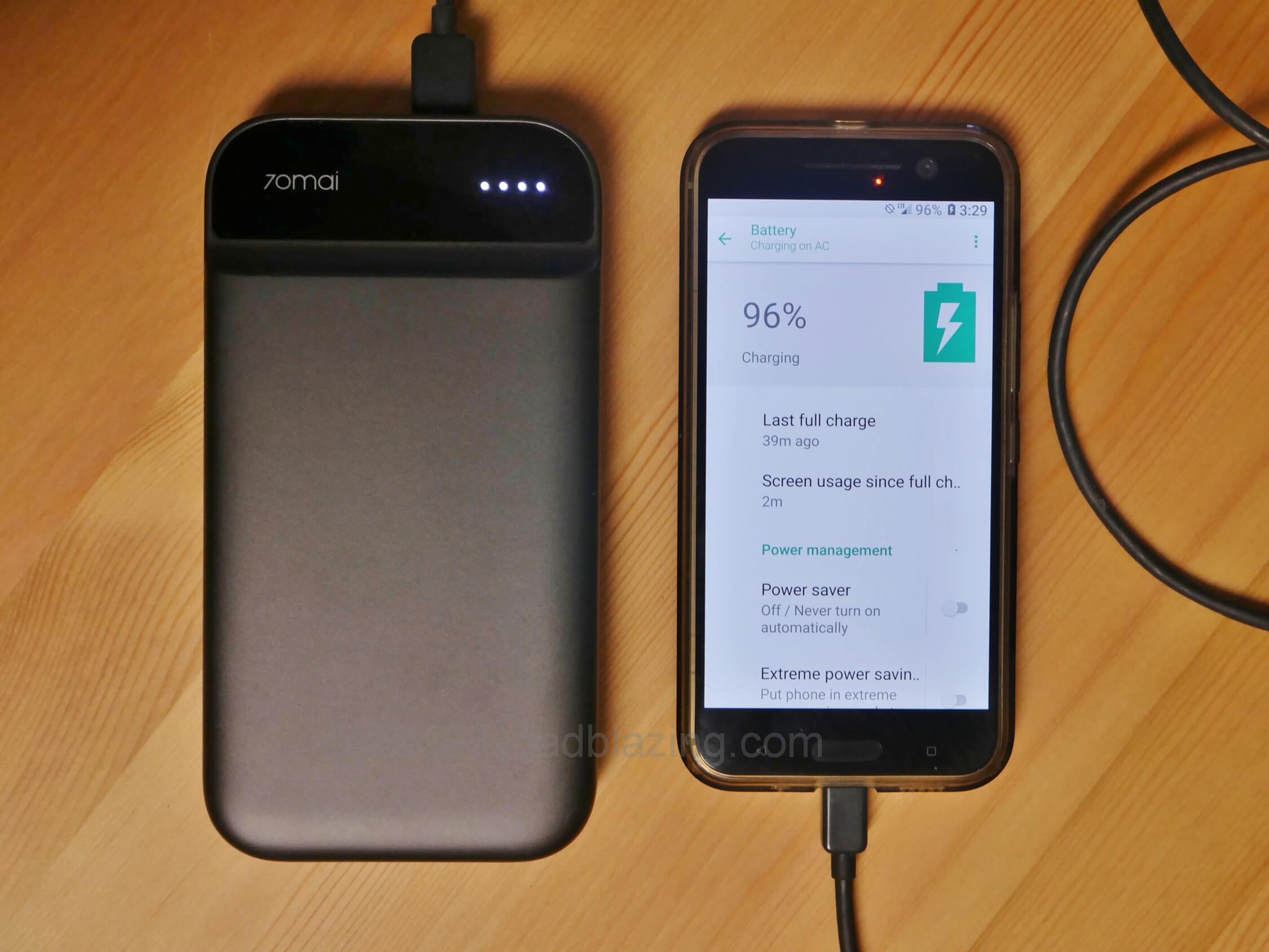 70mai Jump Starter: 11,000 mAh, USB-A to USB-C cable included