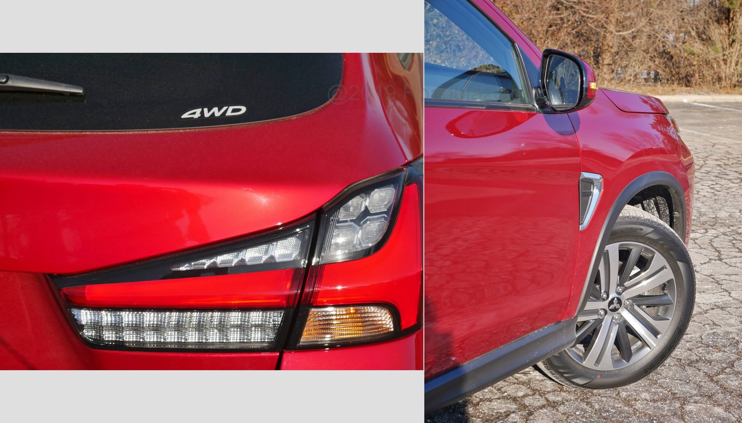 2020 Mitsubishi Outlander Sport 2.4 GT AWC: LED Horizontal T taillamp brake lights emulates Volvo's Thor's hammer; Beltline crease projects forward motion into directional fender vent.