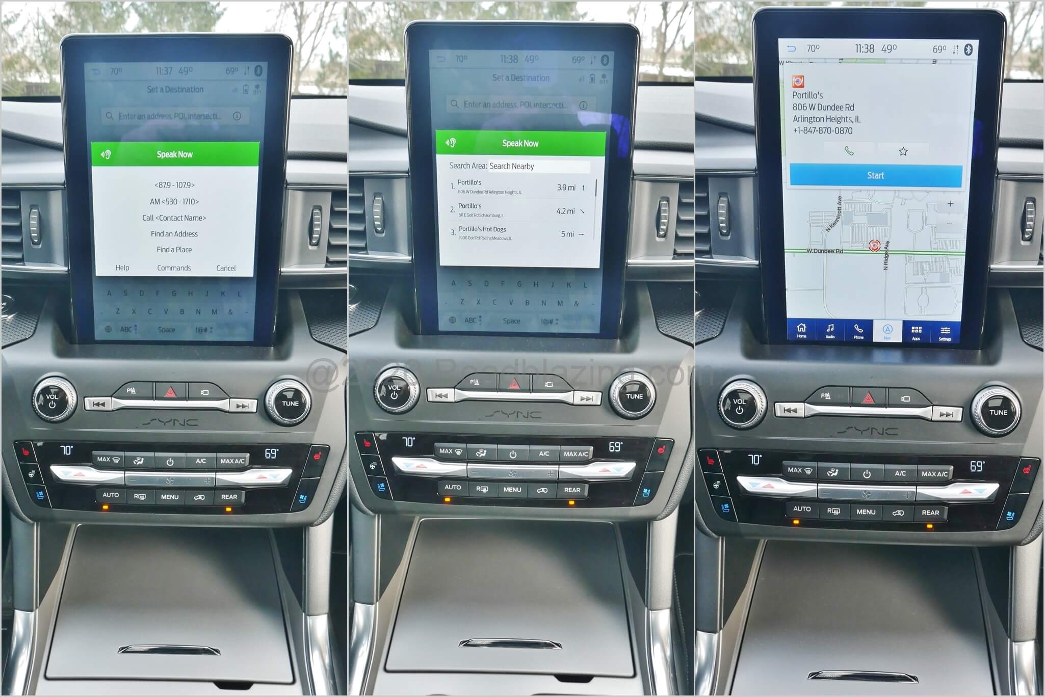 2020 Ford Explorer ST: SYNC 3 voice command navigation with Points of Interest search