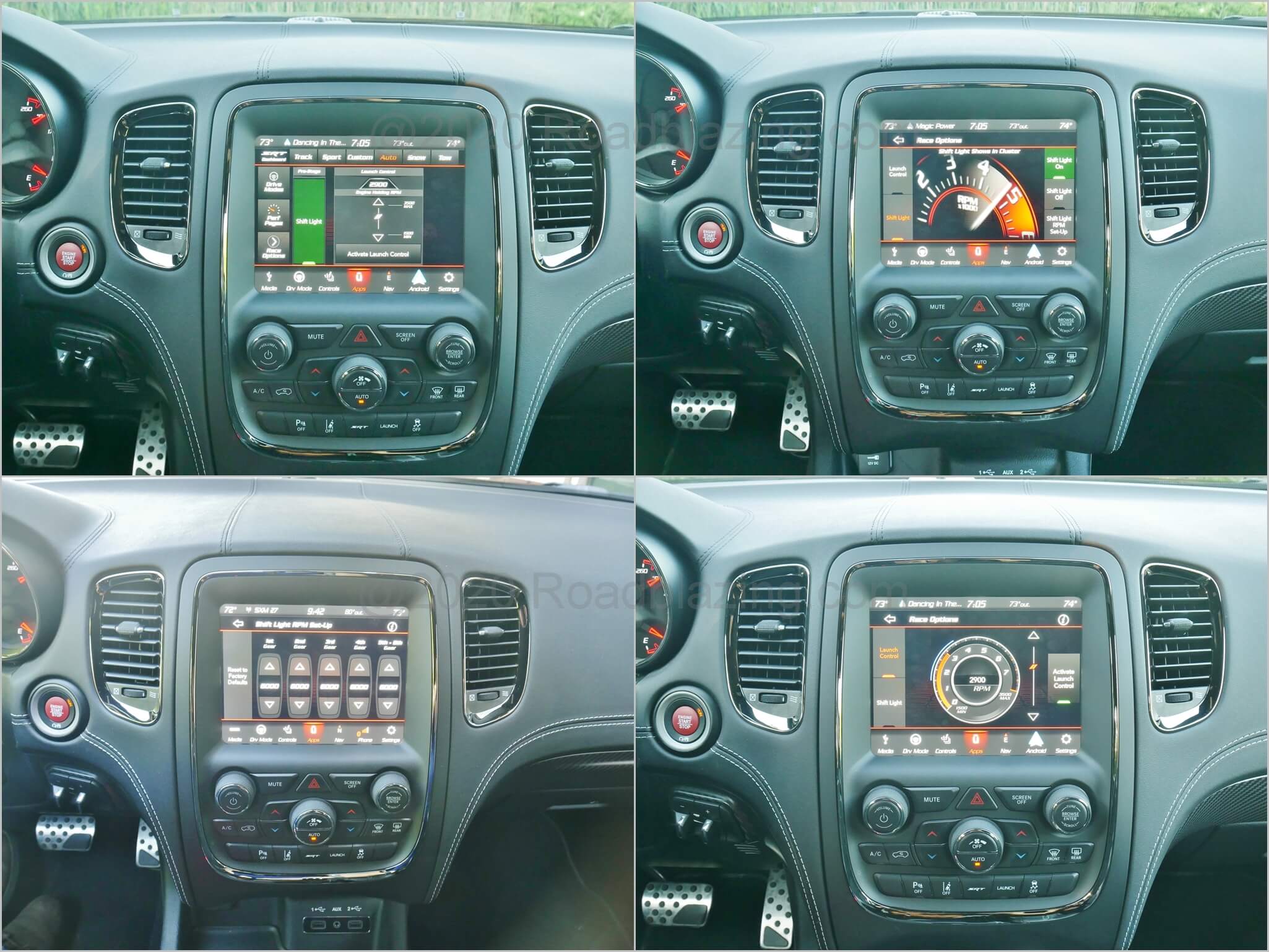 2020 Dodge Durango SRT 392: Performance Pages race / launch control settings