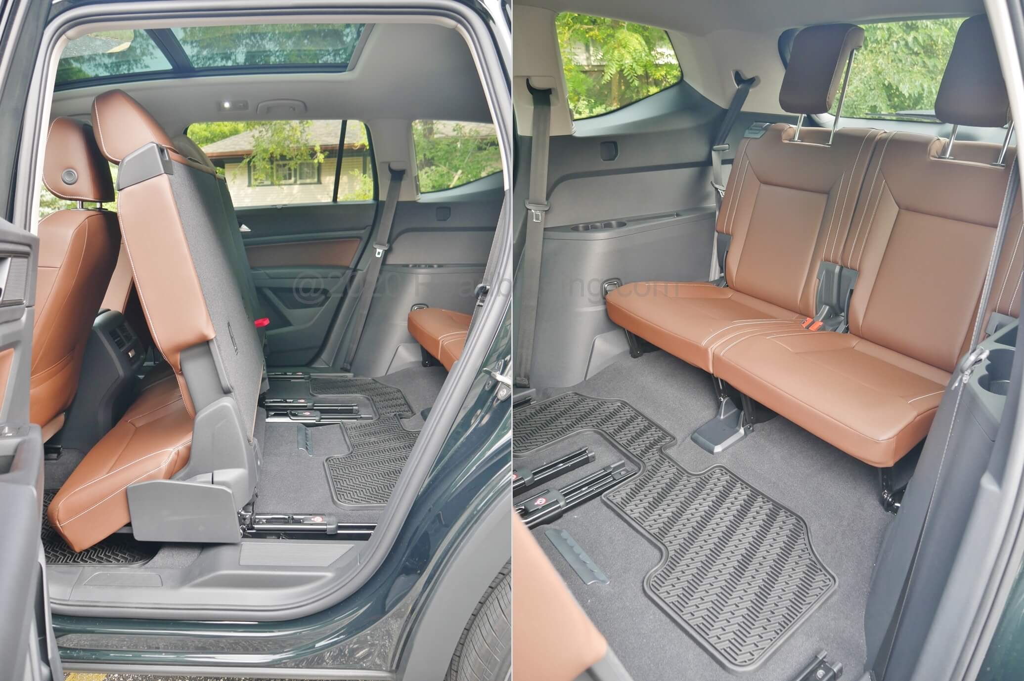 2021 Volkswagen Atlas V6 SEL: Split bench 2nd Row slide and fold for peasy Row 3 access