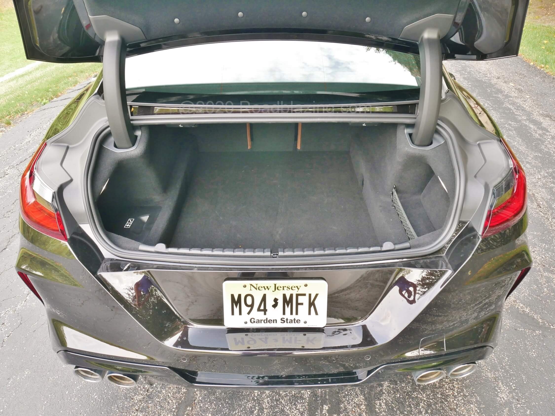 2020 BMW M8 Gran Coupe: trunk registers good enough for short trip 11 cubic feet