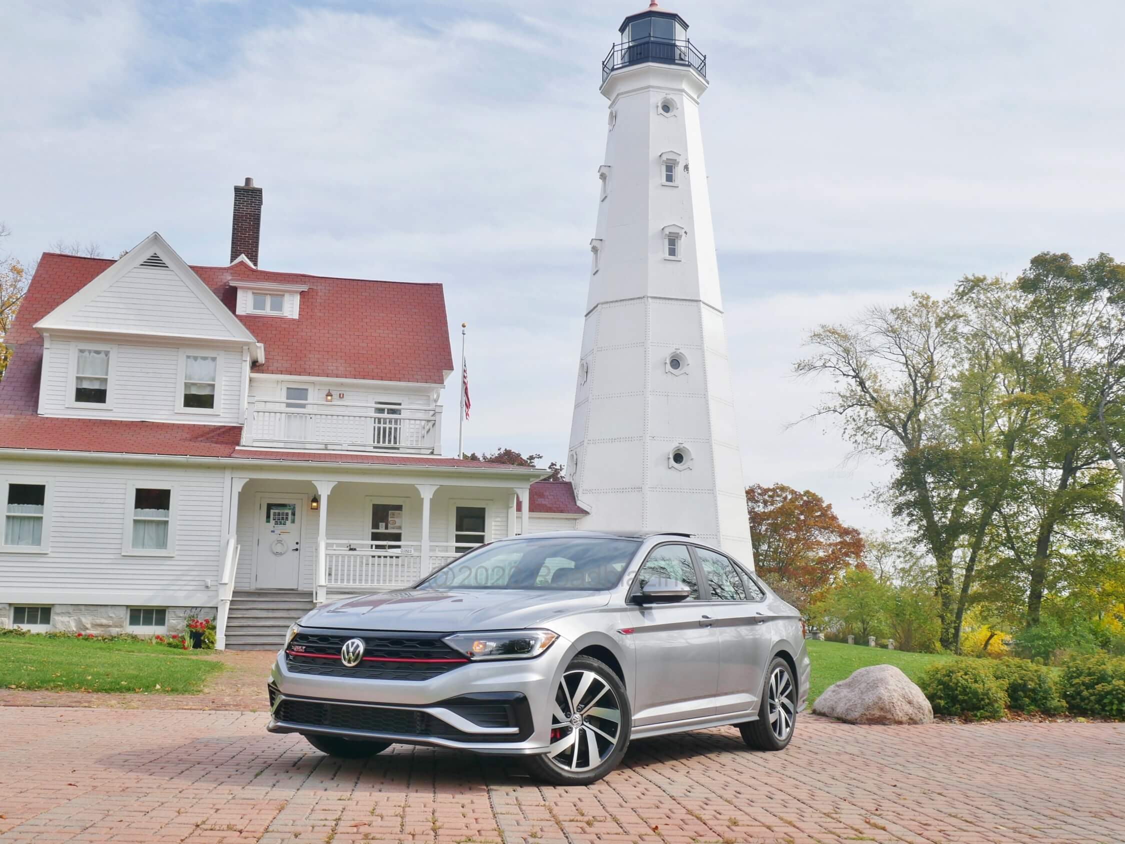 2020 Volkswagen Jetta GLI Autobahn: Road wolf wearing sedan sheep's clothing at Milwaukee's North Point Lighthouse