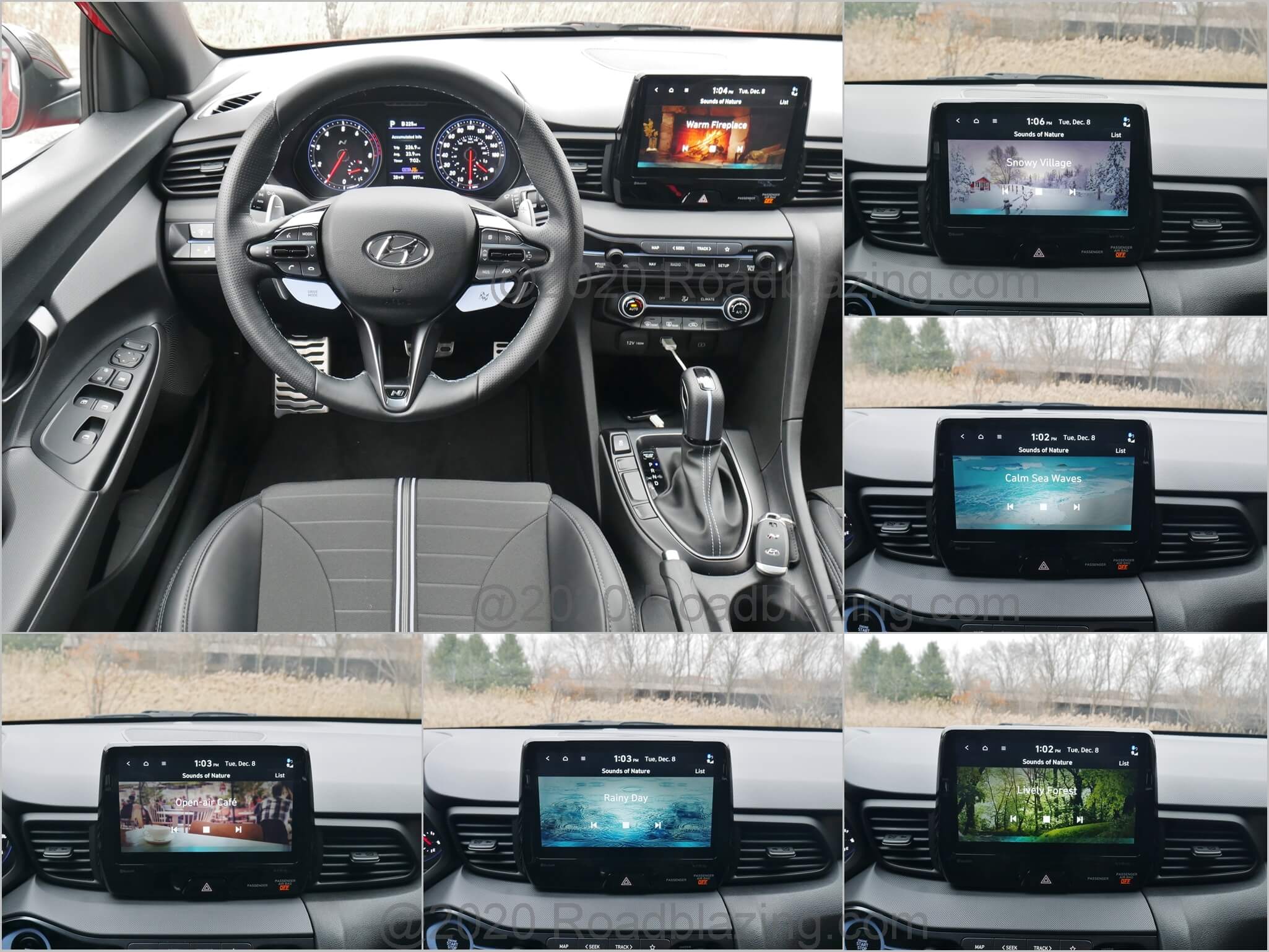 2021 Hyundai Veloster N DCT: Sounds of Nature comes in 7 varieties, with the least soothing being "Open Air Cafe" with cups and saucers clanking
