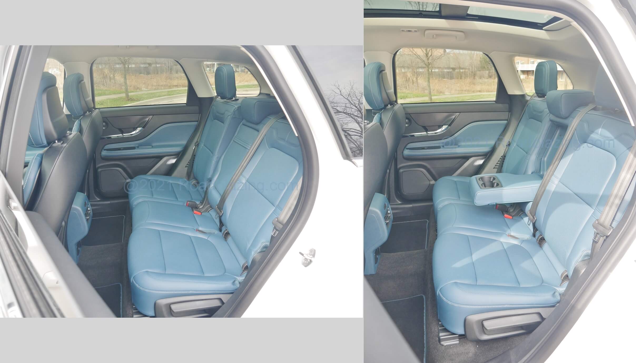 2021 Lincoln Corsair 2.3T AWD Reserve: tilting & sliding 60/40% split 2nd Row seats