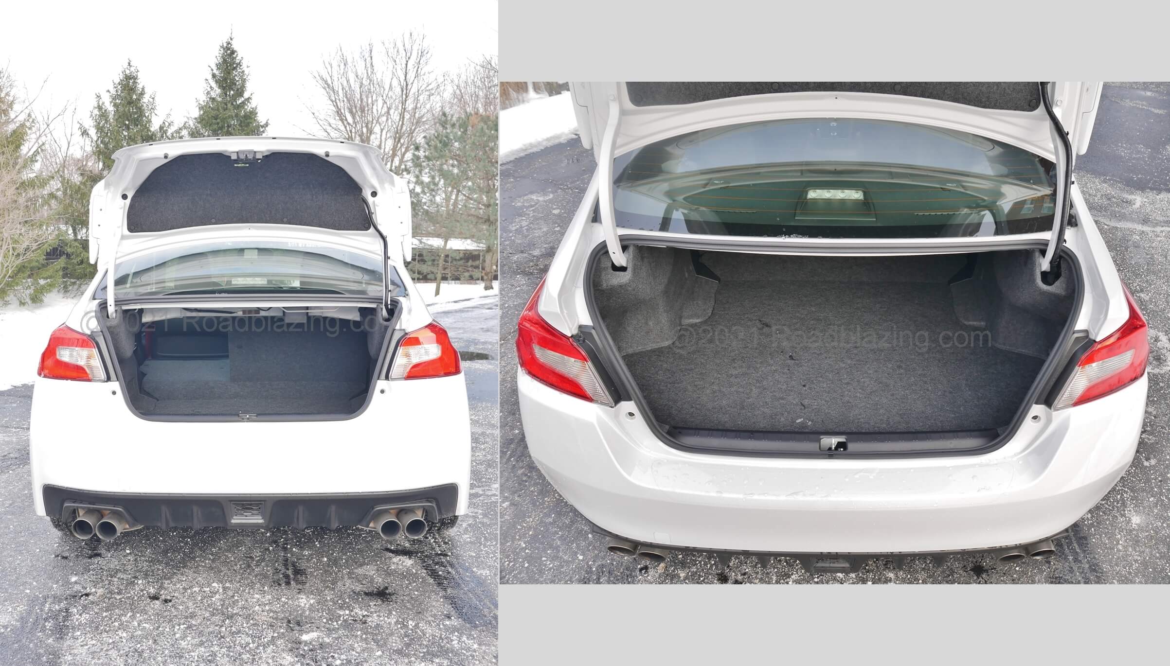 2020 Subaru WRX STI: High load liftover but deep trunk provides stingy 12.0 cubic feet space