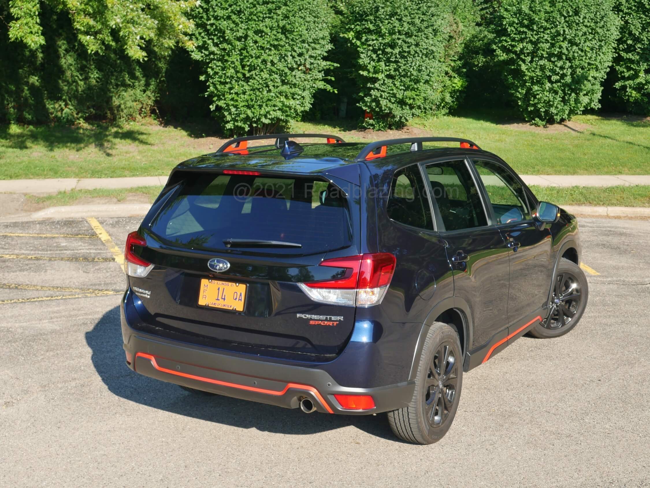 2021 Subaru Forester Sport: Trendy inboard directed boomerang rear taillamps add presence.