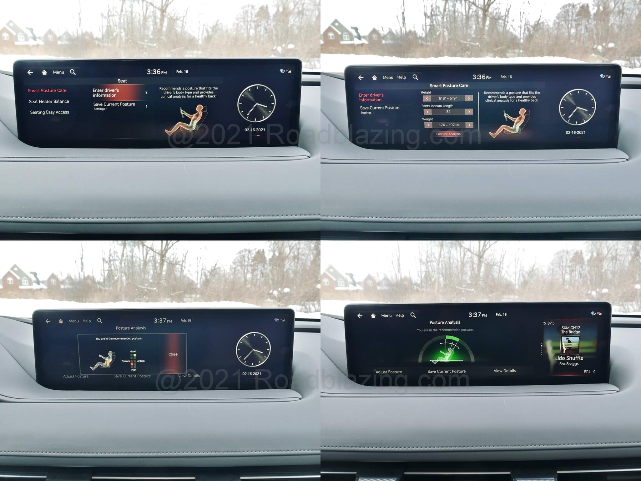 2021 Genesis G80 2.5T: Posture care front seat optimal adjustment