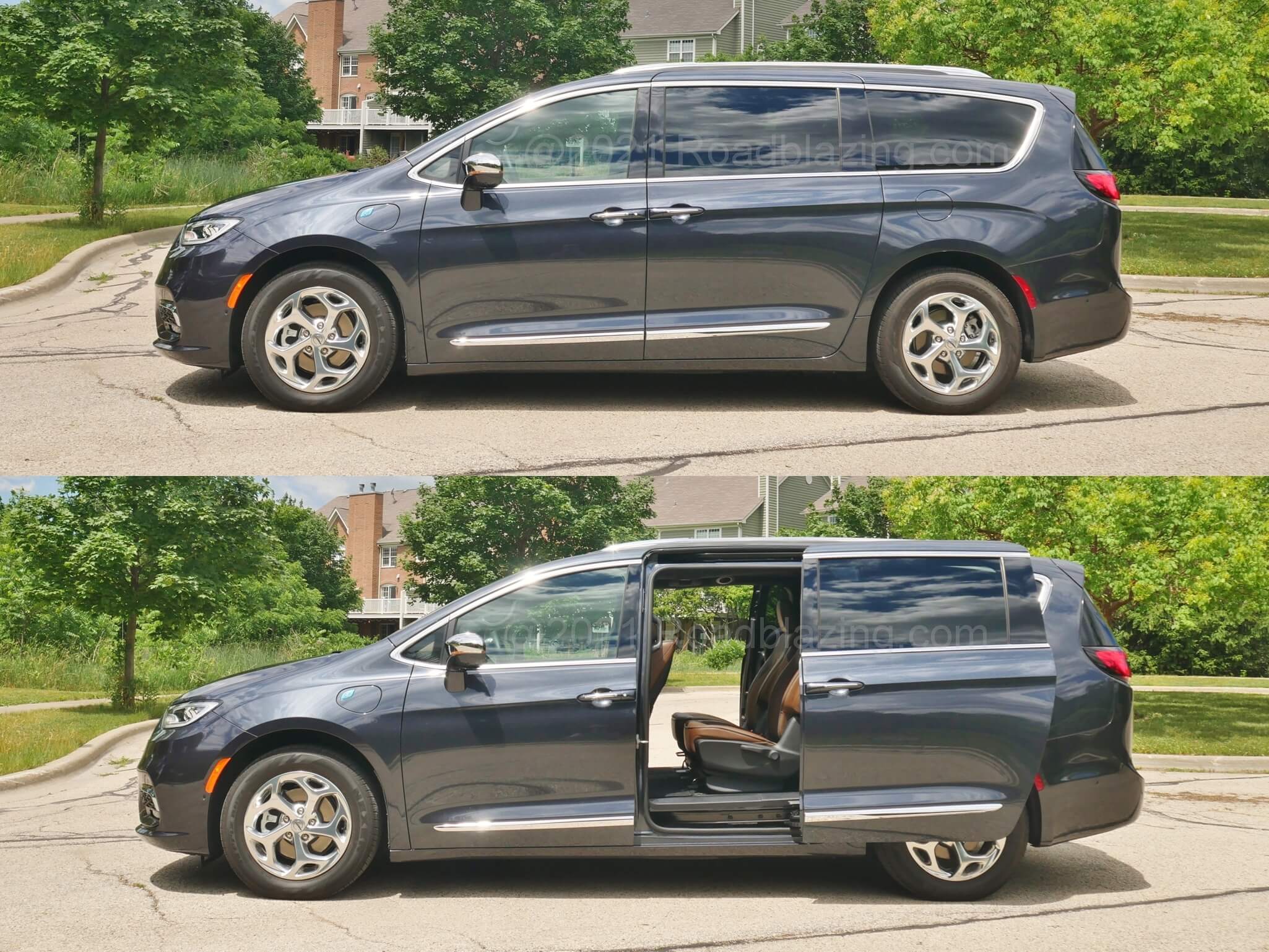 2021 Chrysler Pacifica Limited Hybrid PHEV: true teardrop shadow