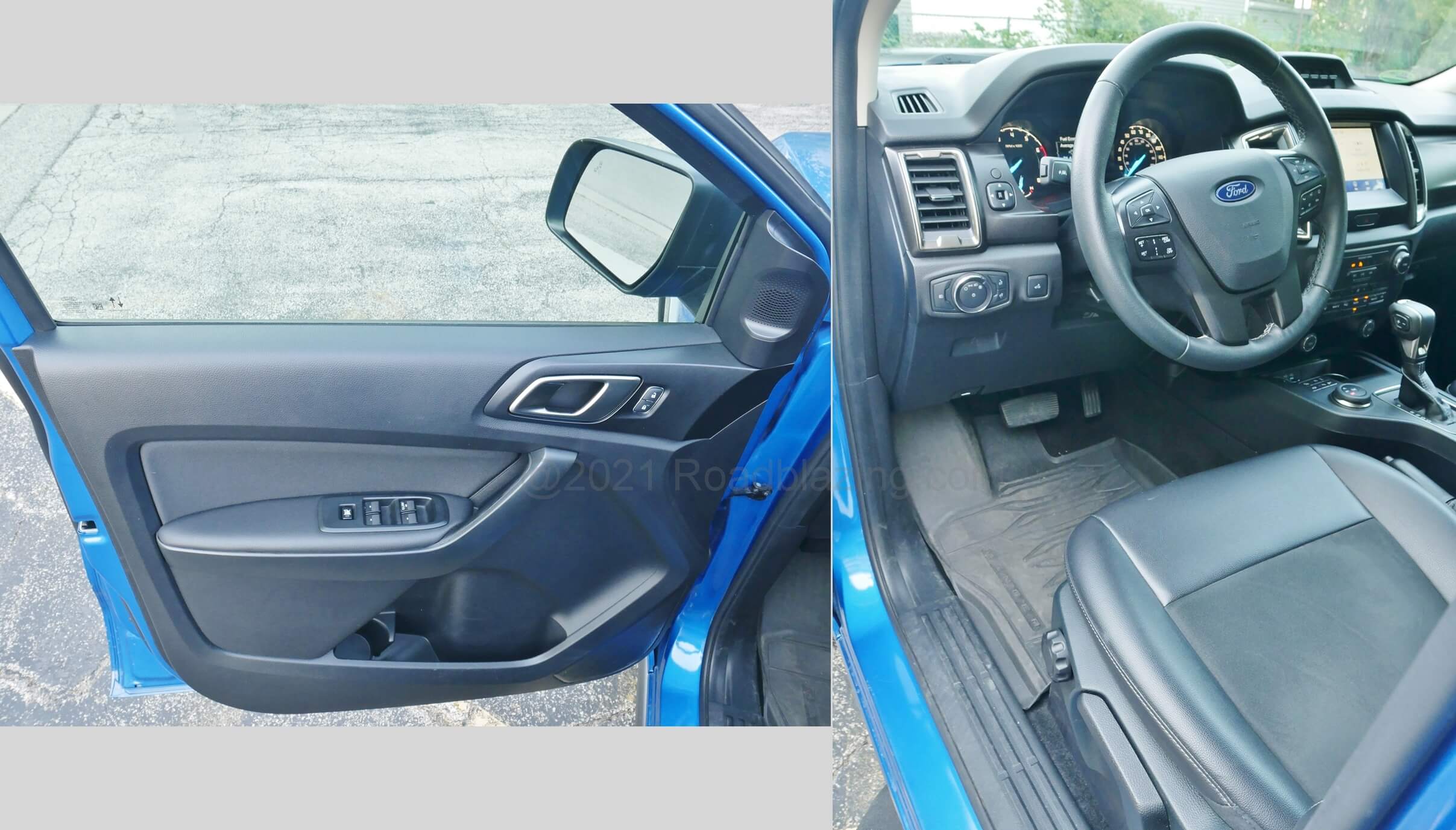 2021 Ford Ranger SuperCrew XLT Tremor 4x4: driver's entry