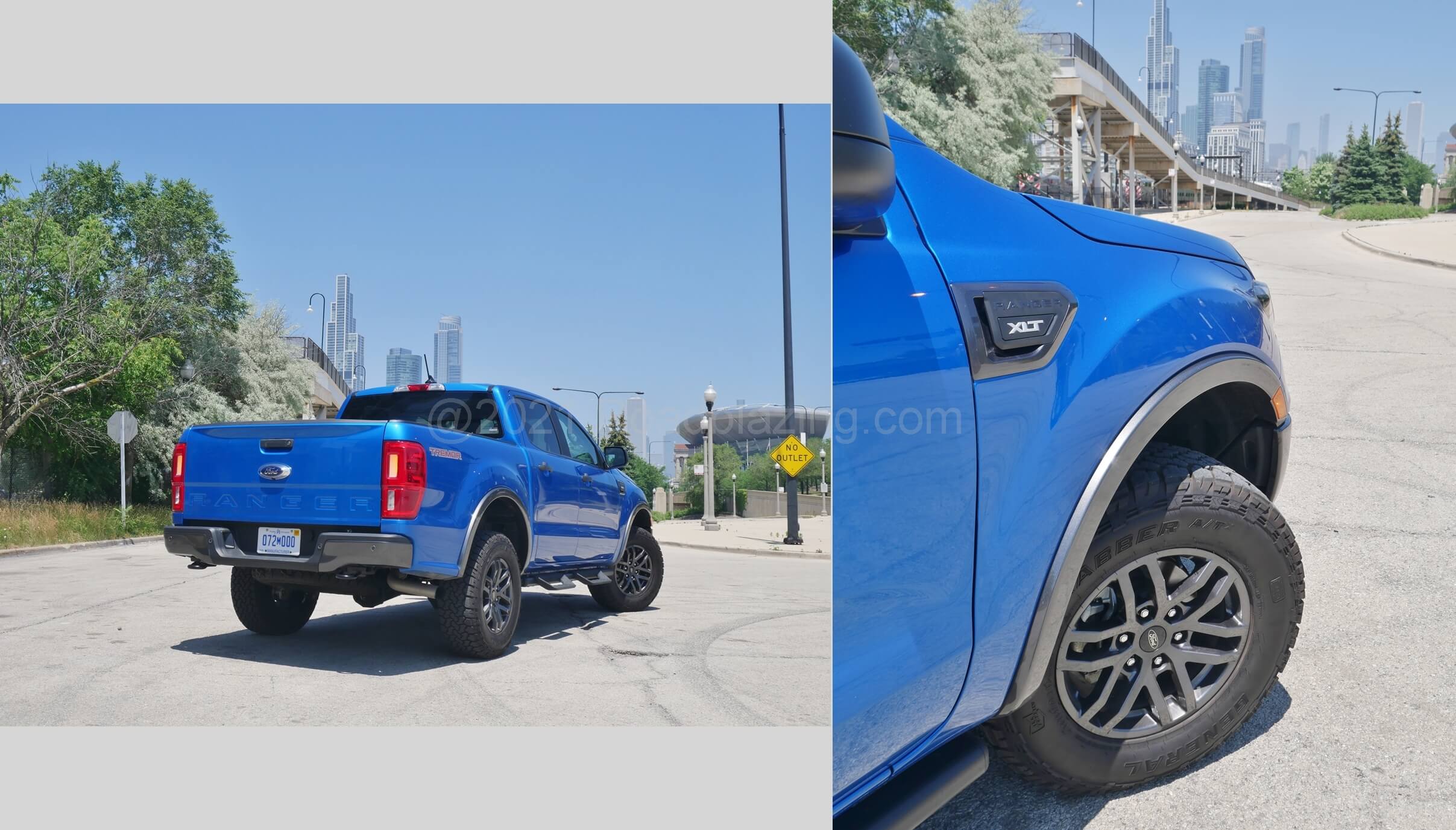 2021 Ford Ranger SuperCrew XLT Tremor 4x4: front & rear off-road tow hooks included