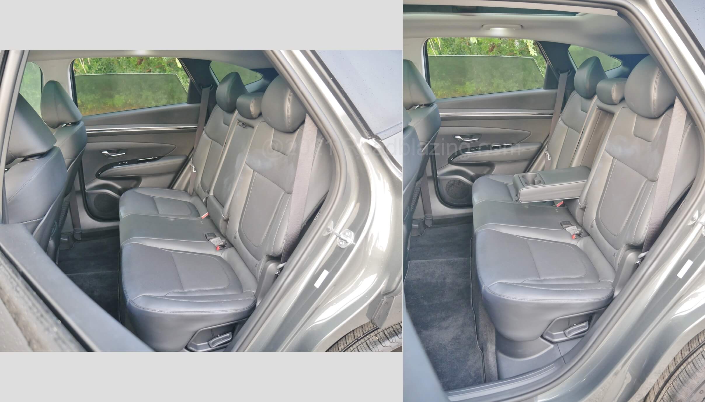 2022 Hyundai Tucson Limited Hybrid AWD: heated 2nd Row seating & 60/40% split tilting seatbacks