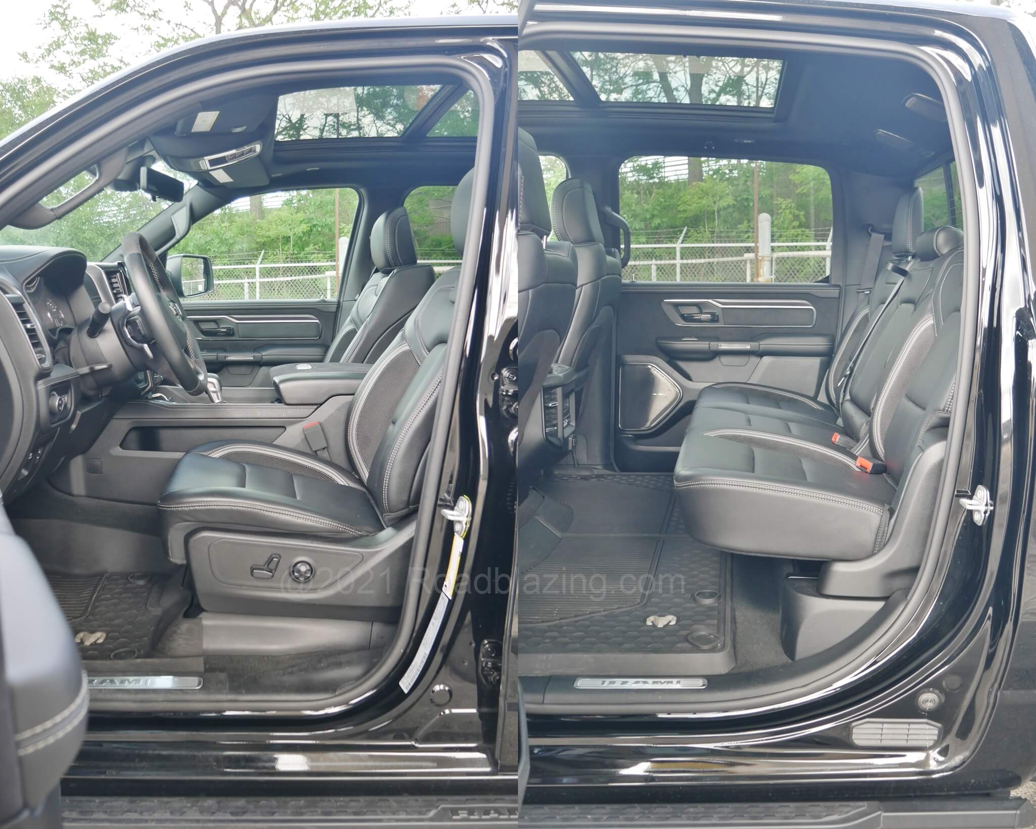 2021 RAM 1500 TRX Crew Cab 4x4: crew cab w/ split panorama roof