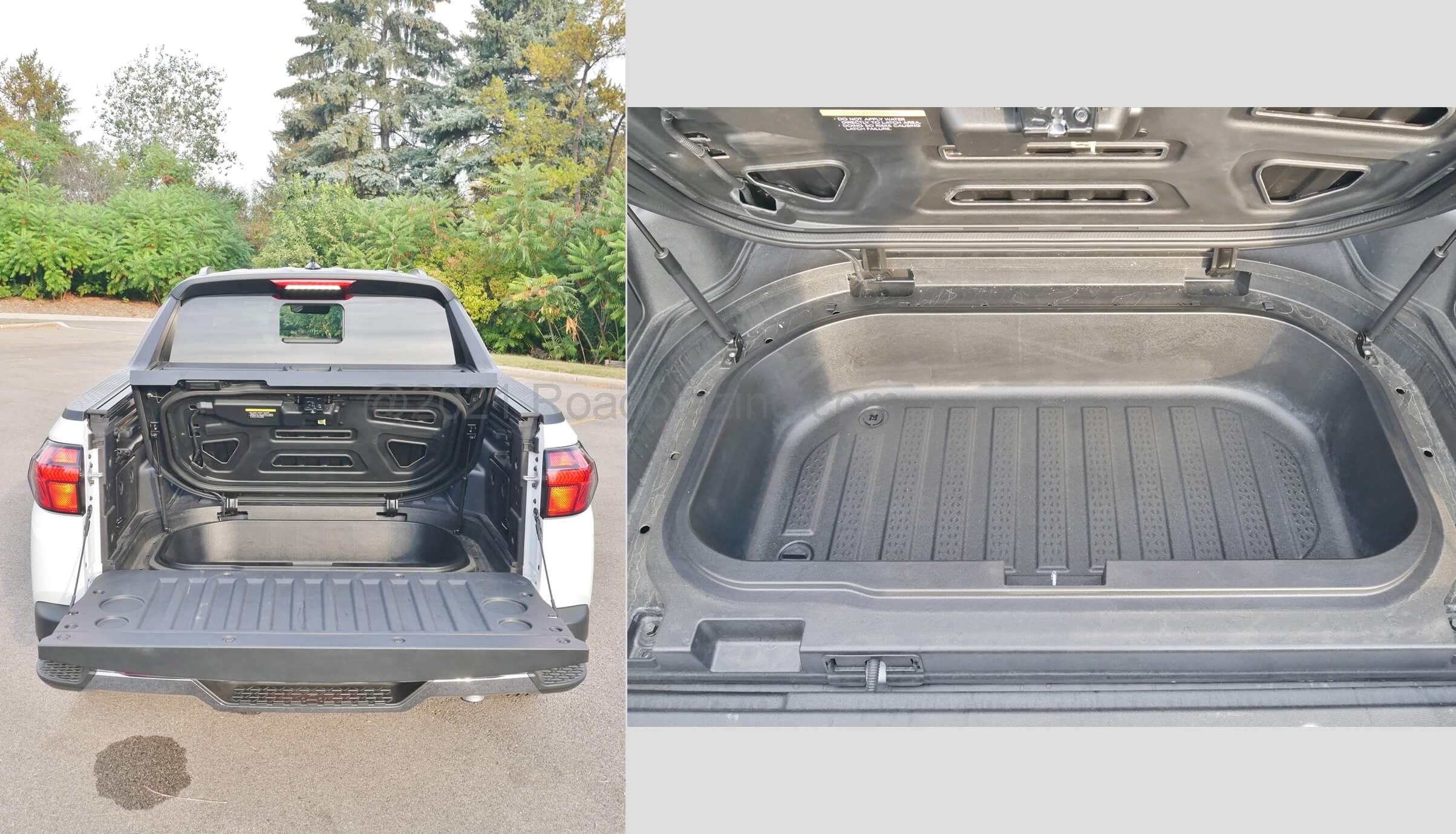 2022 Hyundai Santa Cruz 2.5T Limited AWD: tailgater's sub cargo bed tub