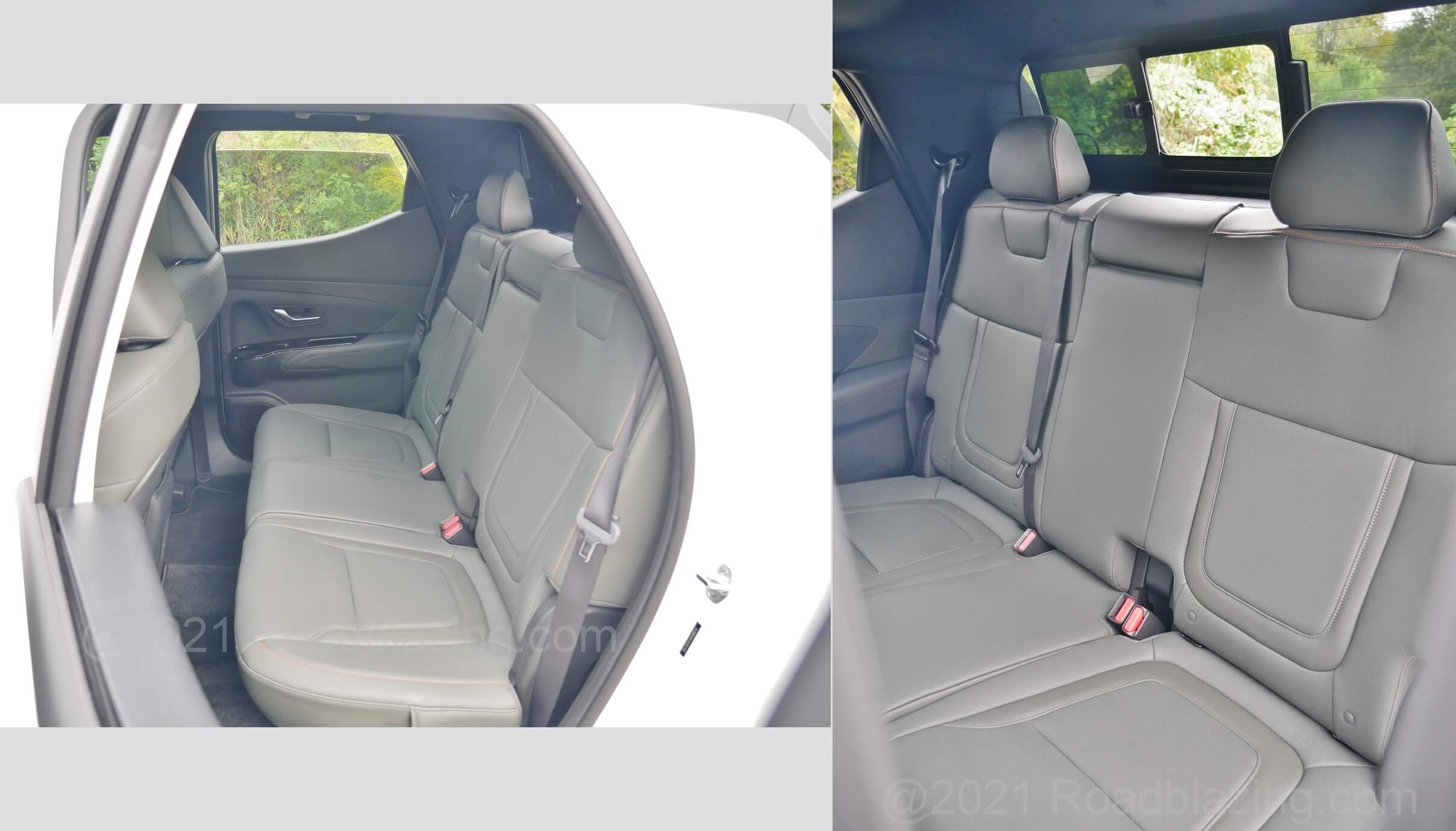 2022 Hyundai Santa Cruz 2.5T Limited AWD: Row 2 seating for 3, down some legroom to donor Tucson