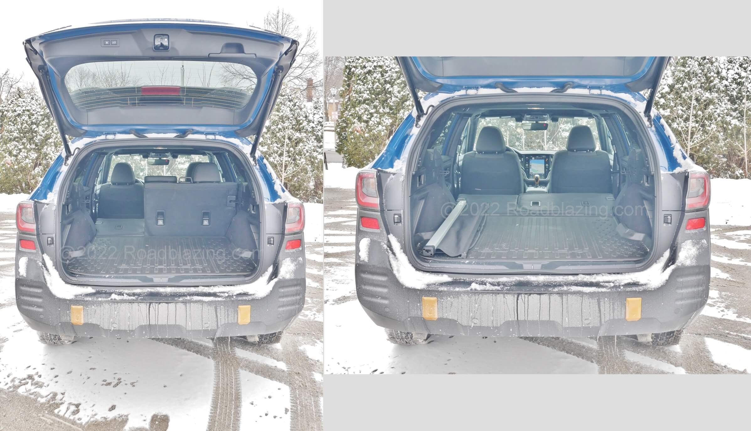 2022 Subaru Outback Wilderness: abundant wagon cargo bay expands to 75 cubic feet capacity with a full spare tire below